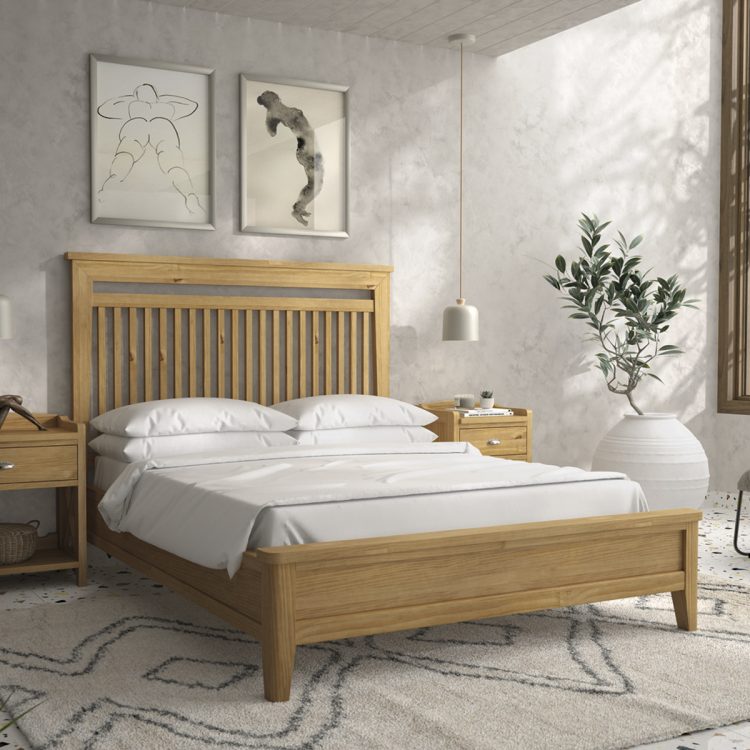 Dormitorio de matrimonio elegante y tradicional (Madera)