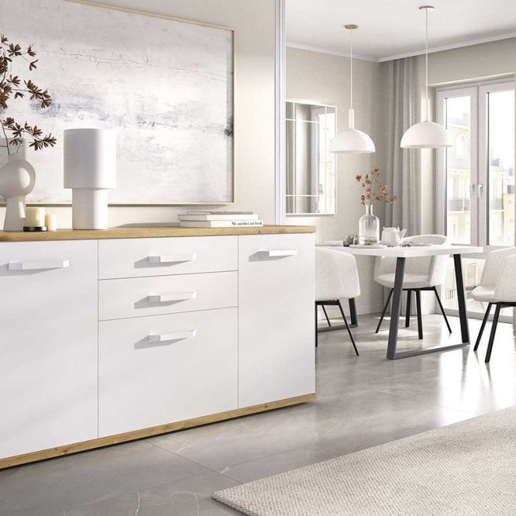 Salón acogedor contemporáneo